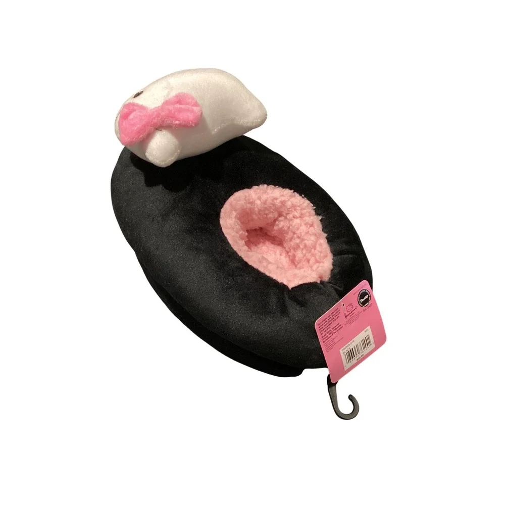 Hello Kitty Fuzzy Babba Slipper slipper Sanrio Black Pink Girls Kids M/L 13-3